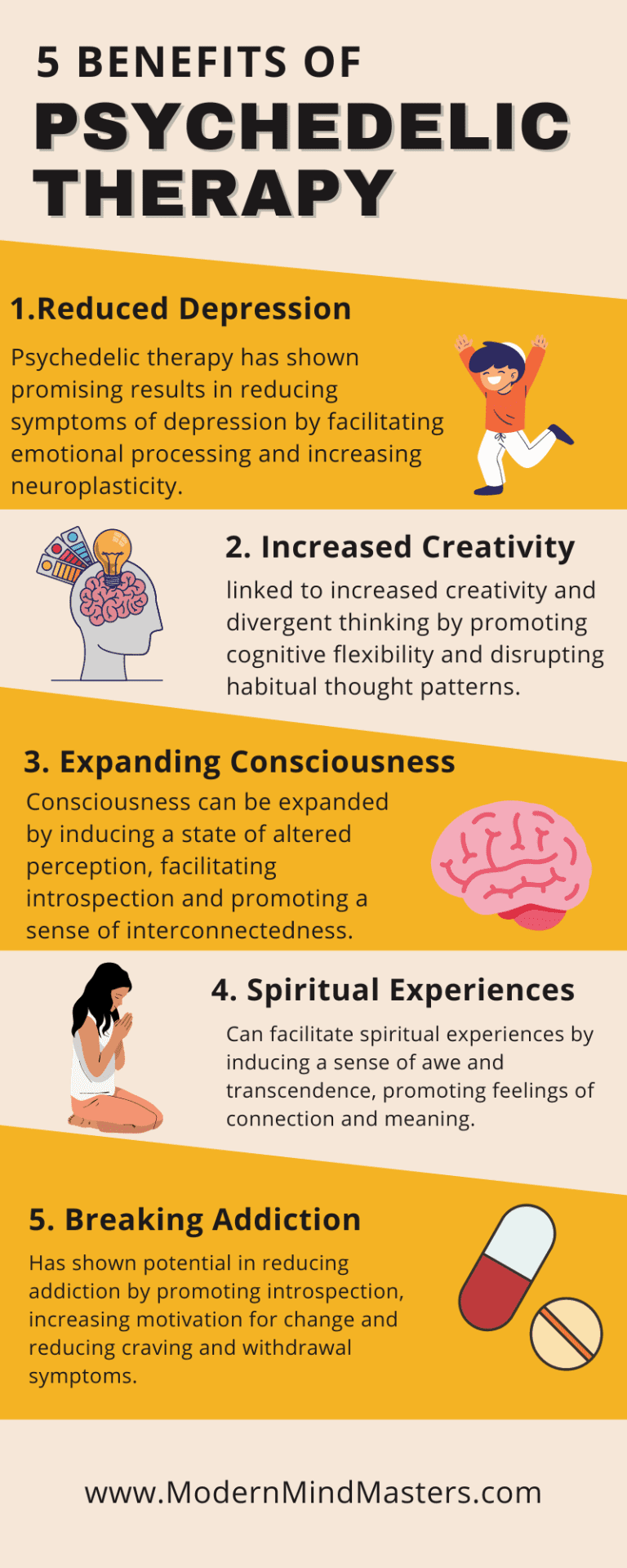 5 benefits of psychedelic assisted therapy
