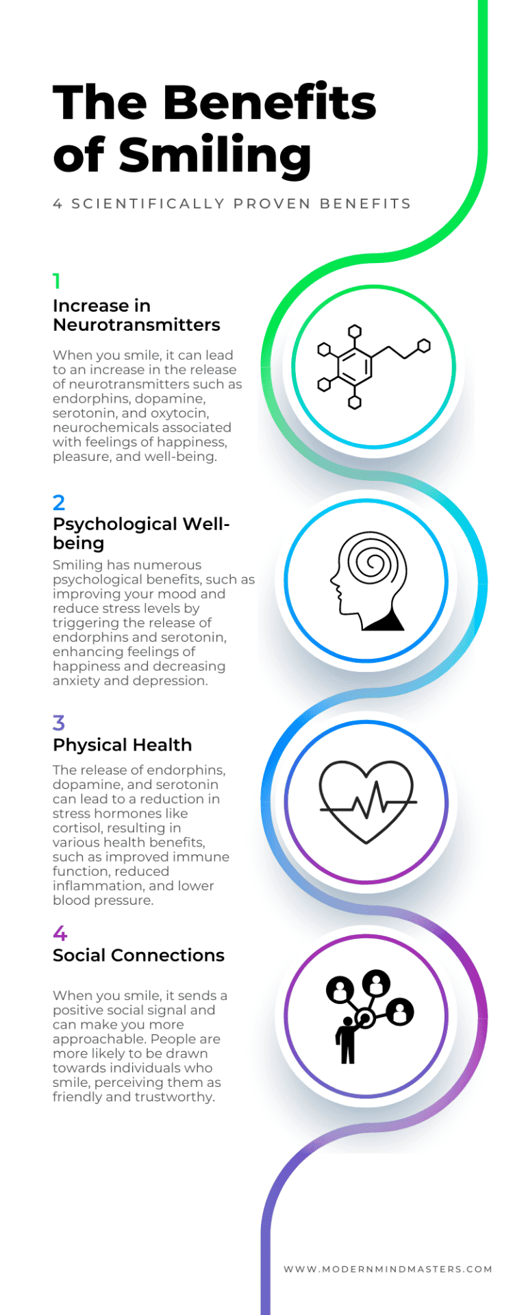 4 scientifically proven facts about the benefits of smiling.