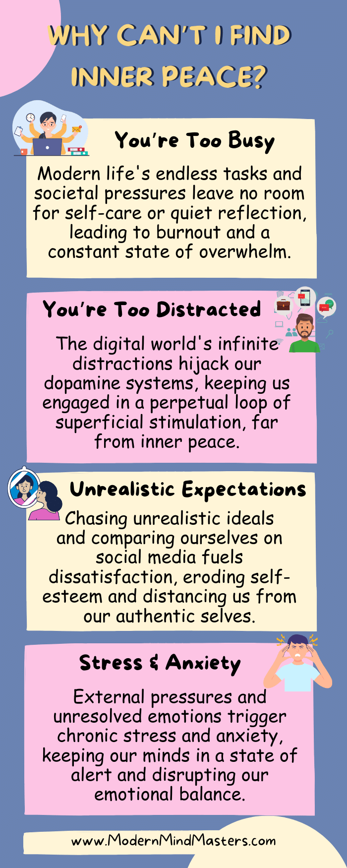 Four Reasons why you can't find inner peace