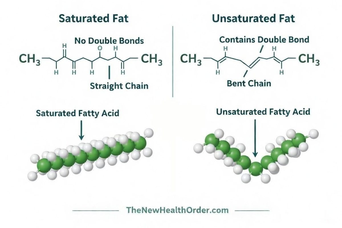 saturated vs. unsaturated fats