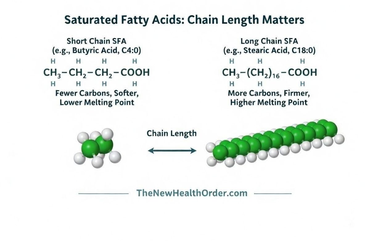 long chain vs short chain saturated fats